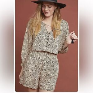 Anthropologie BeachGold Chelsea Romper Womens size XS